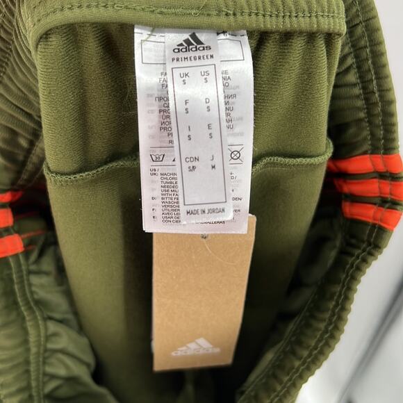 Adidas Men's Tricot 10 Shorts - Wild Pine/Orange - Small - New with tags - Picture 6 of 7